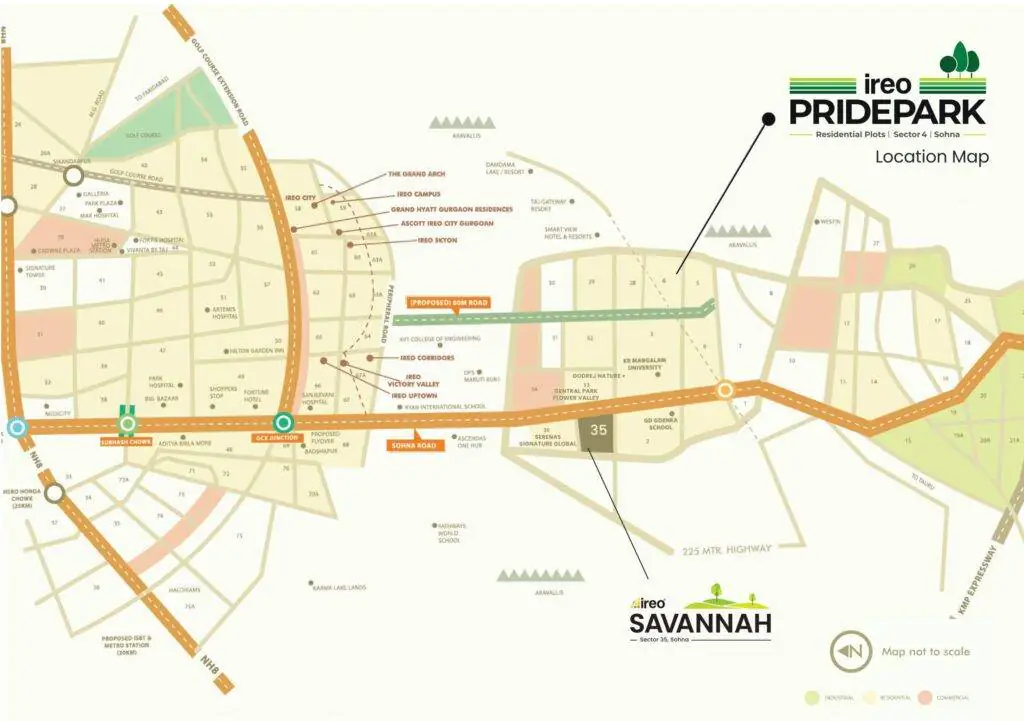 Sohna Location Map